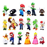 Juguetes De Super Mario Bros, Luigi, Yoshi, 18 Pzs