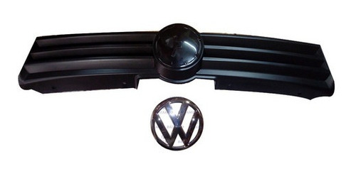 Parrilla Grilla Frente Vw Gol Trend 2013 Negra + Emblema