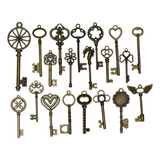 20pcs Flor Llavero Colgante Cadena A Cadenas Collares Bronce