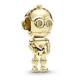 Berloque Pingente C-3po Robô Star Wars Prata 925