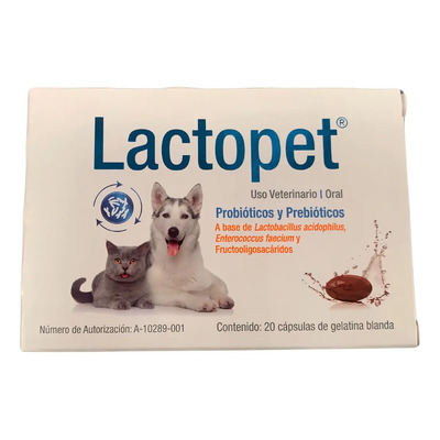 Lactopet Oral 20 Cápsulas Lactobacilos Probióticos y Prebióticos | MercadoLibre
