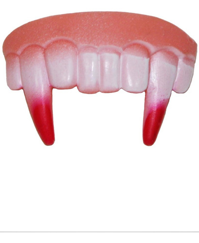 Dentadura Presas Dente Vampiro Drácula Halloween Fantasia 