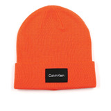 Gorro Con Parche Tejido Hombre Calvin Klein, Rojo Mandarín