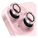 Protector Camara Trasera Glitter Rosa Para iPhone