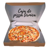 50 Cajas Pizza Kraft Térmica 35x35cm Interior De Aluminio