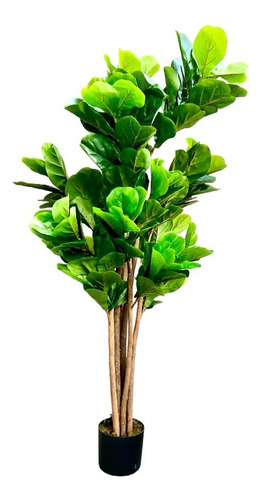 Planta Artificial Ficus Lyrata 150 Cm 180 Hjs / Arbusto Real