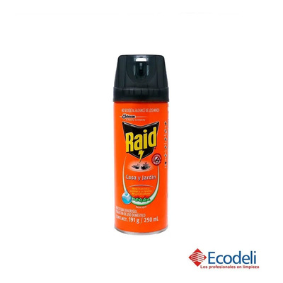 5 Pzs De Insecticida Raid Casa Y Jardin  | MercadoLibre