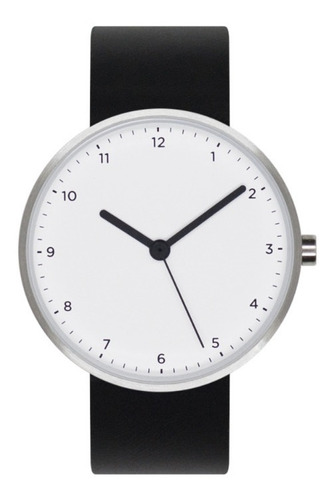 Reloj Pulsera A2 Plata & Negro Luumu  / Diseño Argentino