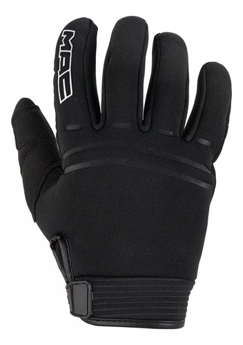 Guantes Moto Invierno Cuero Neoprene Mac Atomic Negro