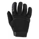 Guantes Moto Invierno Cuero Neoprene Mac Atomic Negro