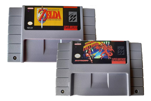 Super Metroid + Zelda A Link To The Past Snes R-pr0