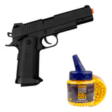 Pistola Airsoft Mais Barato 1911 V18 Full Metal + Bbs 6mm