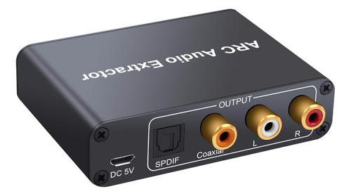 -extractor De Audio Arc Compatible Dac Arc L/r Coaxial Spdif