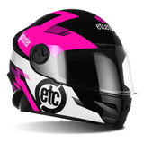 Capacete Para Moto Pro Tork Liberty Four Kids  Fechado  Rosa Tamanho 54 