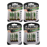 2 Kit Pilha Aa 4700mah C/ 4 Unidade + 2 Cartela 2700mah