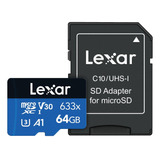 Tarjeta De Memoria Lexar 64 Gb Micro 633x Sdxc Uhs-i