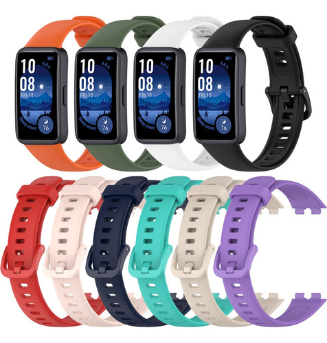 10 Correas De Silicona Para Huawei Smartwatch Band 9 8