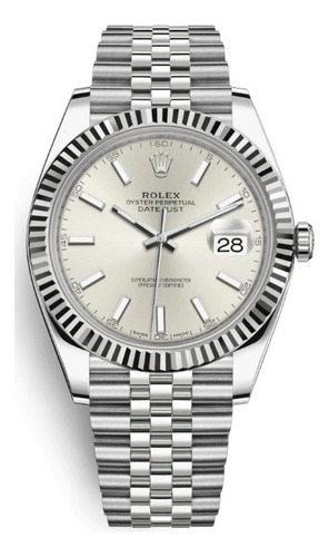 Reloj Rolx Datejust Silver- Plateado - Acero - Calendario