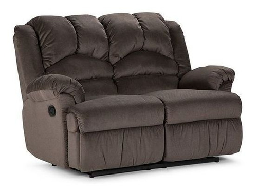 Sofá Reclinable Rosen Jarrie 2 Cuerpos Chex Manual Tela Gris