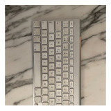 Teclado Bluetooth Apple A1314 Qwerty Español Blanco Gris 10!