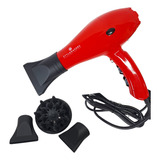 Super Secador Pelo Rojo 2200w Ionico Fidelite Stylemakers 