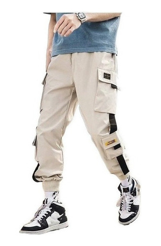 Harem Joggers Cargo Streetwear Pantalones Skinny Para Hombre