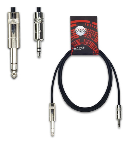 Cable Audio Plug Trs A Miniplug Stereo 10 Cm Neutrik Balanc