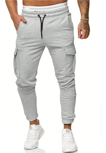 Pantalón Hombre Cargo  Jogging Algodón