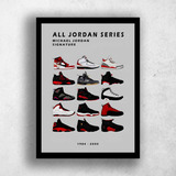 Quadro Decorativo Nike Jordan Tamanho A3