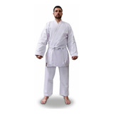 Kimono Karate Start Brim Adulto Shiroi + Faixa Branca