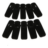 10 Pcs Flocado Clips De Ropa Terciopelo Pinza Abrazaderas