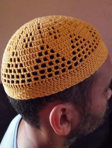 Gorro Islâmico De Croche Masculino Touca Takia Kufi Promoção