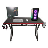 Escritorio Gamer K 130 Cm Luces Led Patas De Fierro