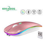 Goojodoq Ratón Inalámbrico Bluetooth Silencioso Recargable