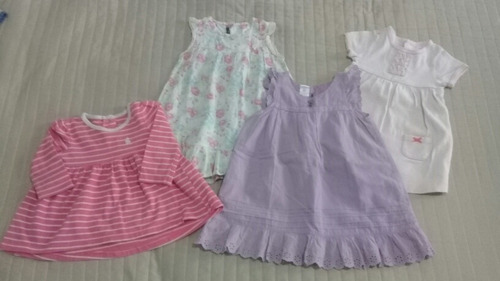 Lote 4 Vestidos 12/18 Meses Carter's, Cheeky, Mimo Little Me