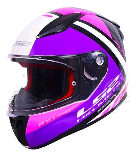 Casco Cerrado Ls2 Rapid Ii Blink Rosa Brillo