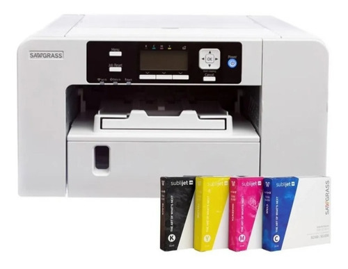 Combo Sublimación Impresora Sg500 + Plancha De Tazas Color Blanco/negro