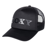 Gorra Roxy Modelo Happy Hippy Negro Trucker Importada