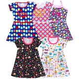 Kit 5 Vestidos Infantil Feminino Menina Roupa Atacado