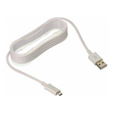 Cable Micro Usb A Usb 1 Metro Carga Rapida Color Blanco