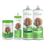 Kit Shampoo E Cond 1l Masc E Pentear Babosa 800ml Probelle