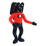 Rojo Skibidi Toilet Speakerman Bosses Peluche Muñeca Regalo