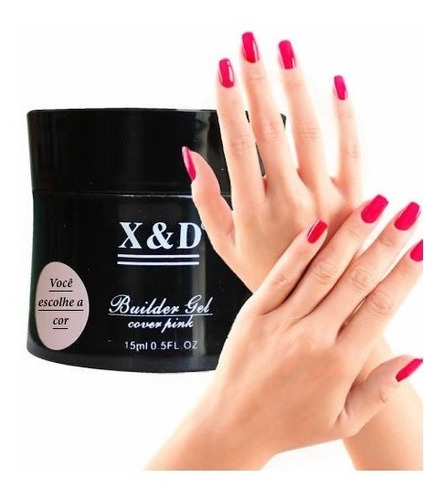 Gel De Unha Xed Builder Gel Hard Cover Pink 17 Nude Xd 