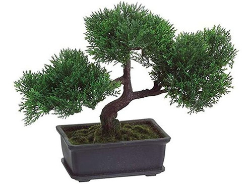 Árbol De Bonsai De Cedro Japonés Artificial, 9 Pulga