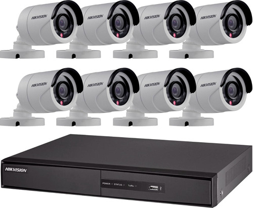  Kit Seguridad Hikvision 8 + 8 Camaras Vigilancia M3k Cctv