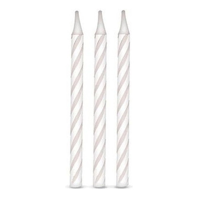 Vela De Aniversário Palitinho Espiral Branco Com 16 Velas