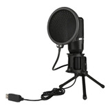 Micrófono Condenser Hügel Grabación Usb Soporte Pop Filter