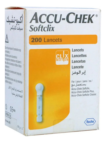 200 Lancetas Accu-chek Softclix. 1 Caja Sellada.