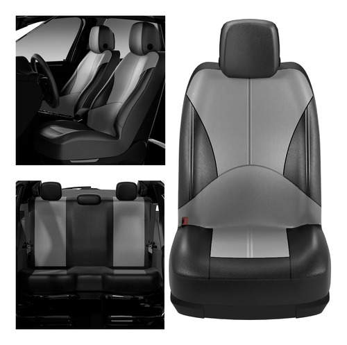 Cubre Asiento Pu Funda 9 Piezas Para El Carro De 5 Asientos