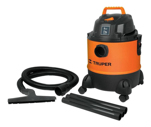 Aspiradora  Truper Asp-06 23l  Naranja Y Negra 120v 60hz